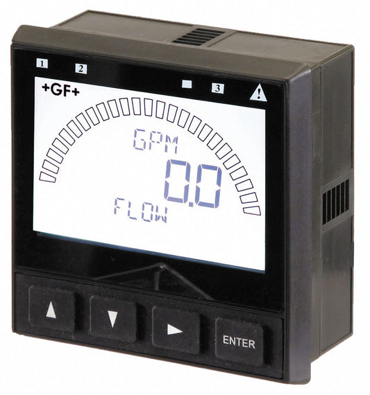 GF Signet 3-9900-1P Transmisor 9900, montaje en panel, multiparámetro, 1 entrada, alimentación de CC, 1 4 mA-20 mA y 1 salidas OC, 10"