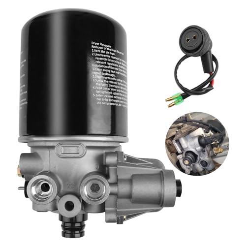 R955205 - Secadores de aire de coche de 12 V, para Meritor-Wabco System Saver 1200 Wabco SS1200 Volvo Kenworth Cascadia Peterbilt 379 Otros camiones autobús RV para Peterbilt Interior Cab