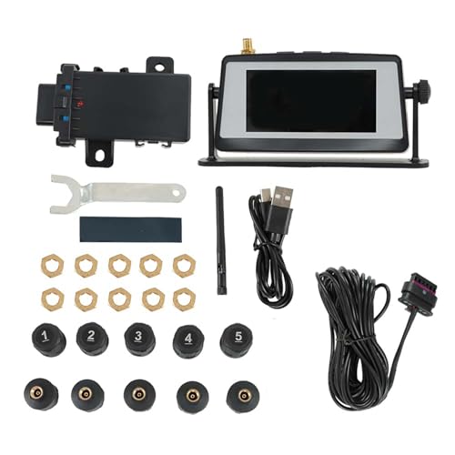 Labwork Sistema de monitoreo de presión y temperatura de neumáticos TPMS 10 sensores mixtos en tiempo real/24x7