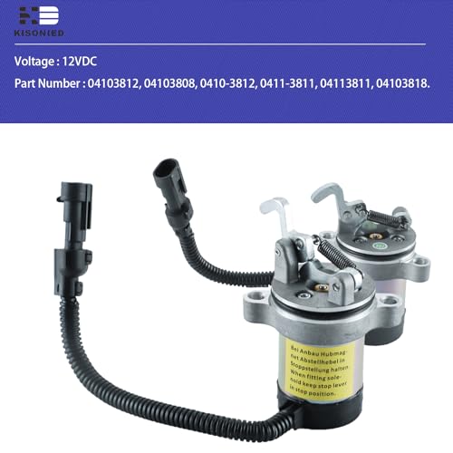 6686715 Solenoide de apagado de combustible 6680121 6688260 04272956 para motor Deutz F3L F3M F4L F4M 1011 2011 Bobcat A220 A300 442 864 863 87 3 88833 S250 T200 12VDC