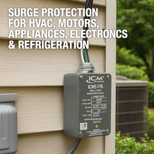 ICM517A Dispositivo de protección contra sobretensiones monofásico (SPD), NEMA tipo 4X cerrado tipo 2, protección contra sobretensiones para HVAC, motores, electrodomésticos, electrónica y