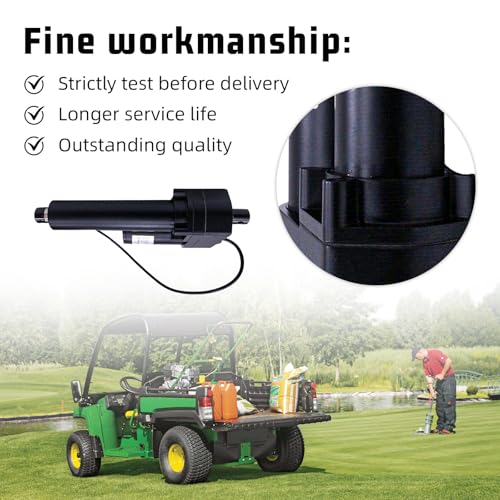 BM23765 AM133408 - Kit de elevación de potencia para actuador de 12 V, caja de carga, compatible con John Deere Utility Vehicle Gator 4X2 6X4 Trail Worksite TH TS TX M-Gator, para Yanmar Engine