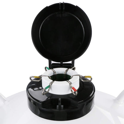 U.S.SOLID contenedor de nitrógeno líquido de 3 litros, tanque LN2 con frascos Dewar criogénicos con correas, bolso de transporte para 6 frascos