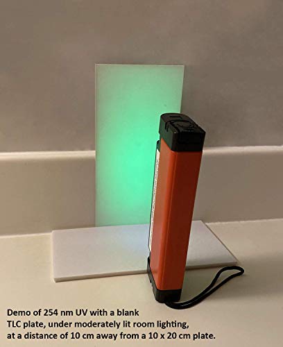Lámpara UV 254nm/365nm 4W portátil UVC/UVA de onda corta Longwave Lab Baterías incluidas AI-0UV19