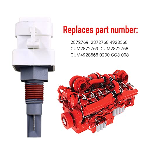 Sensor de nivel de fluido para Cummins QSK50 Motor Reemplaza 2872769 2872768 4928568 CUM2872769 CUM2872768 CUM4928568 0200-GG3-008