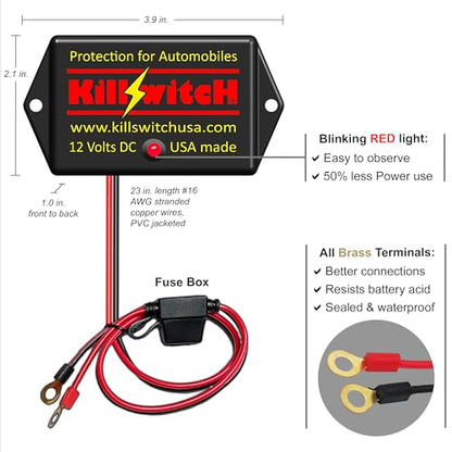 Protección EMP para automóviles y protección EMP para camiones, protector EMP de 12 V CC más protector de rayos y llamaradas solares, 3 etapas de MOV, diodos TVS y tecnología de derivación EMF de baja