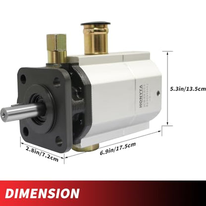 Bomba hidráulica de troncos de 11 GPM Bomba de engranajes de 2 etapas, bomba de engranajes HI/LO, bomba divisora de madera de 3000 PSI, 3600 RPM, bombas divisoras de troncos de aluminio de 1/8