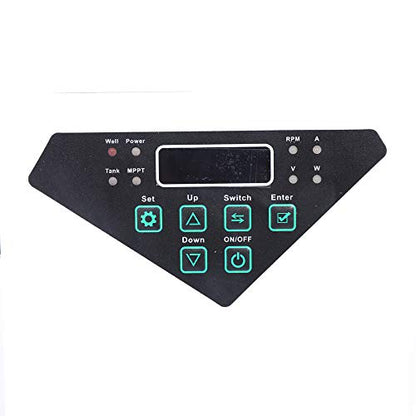 Bomba de agua solar de 3 pulgadas, 48 V, 400 W, 3000 L/H 304, acero inoxidable, sumergible, bomba de pozo profundo sumergible con controlador MPPT, controlador MPPT, kit de bomba de agua solar