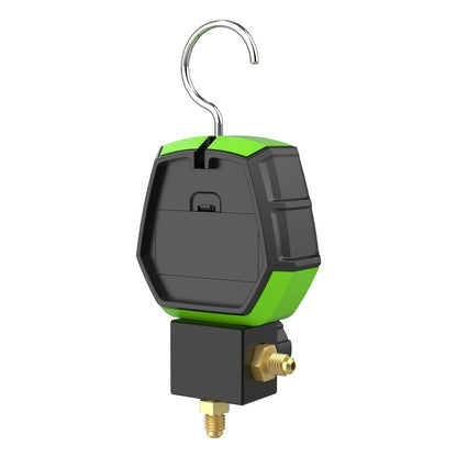 MR CARTOOL L302 - Juego de medidores digitales de 2 válvulas, sistemas refrigerantes HVAC, herramienta de comprobador de presión de fugas con 3 mangueras para aire acondicionado, refrigeración y