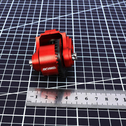 RCAWD Full Metal Gear F/R Juego de módulos de transmisión 1/10 Arrma Bigrock Granite Kraton Outcast Senton Vorteks 1/8 Infracción Typhon Vendetta Piezas de actualización (rojo)