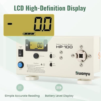 Huanyu HP-100 Digital Torquing Meter Torsion Meter Screw Driver Wrench Measure Tester With Calibration Certificate