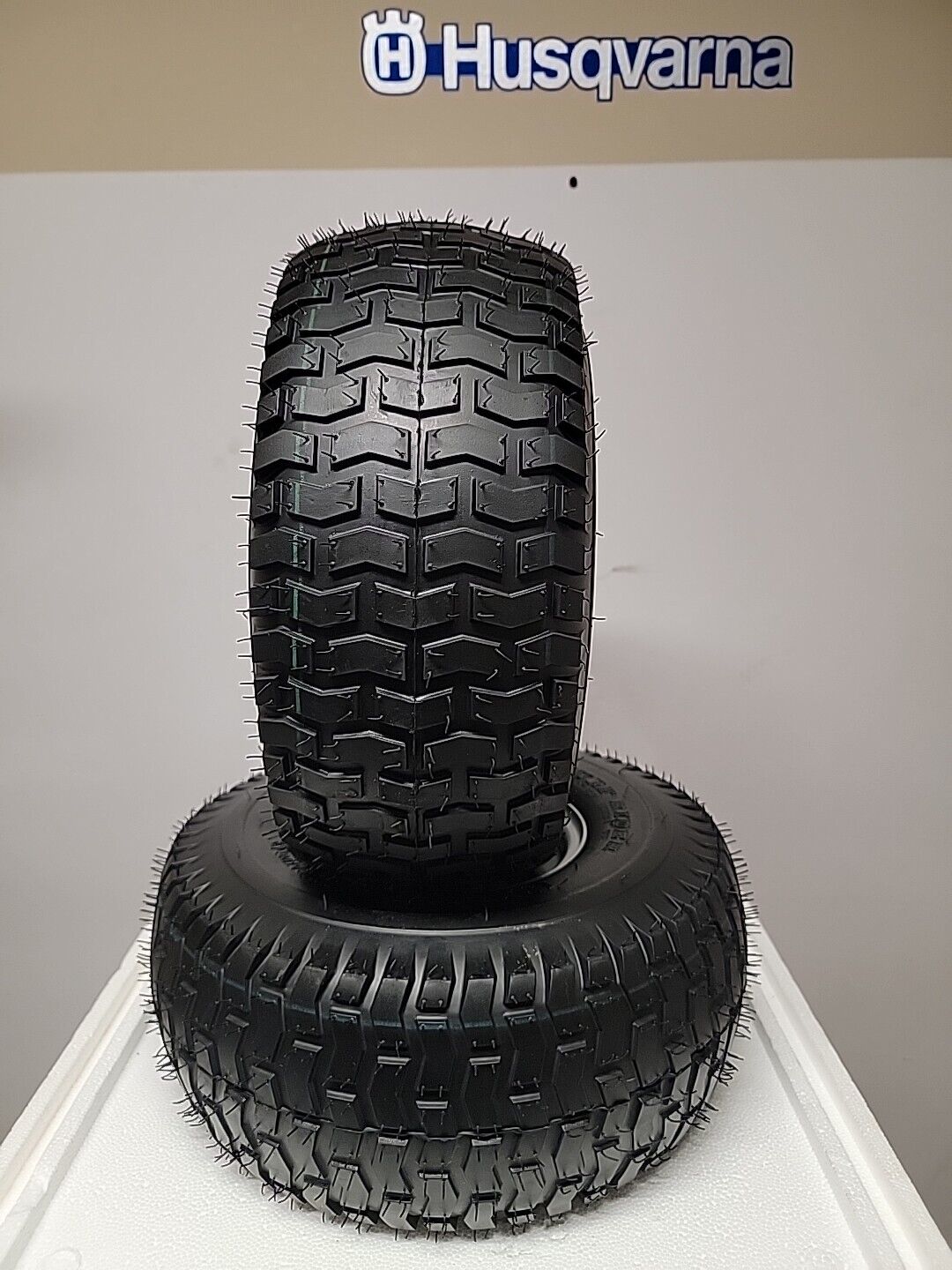 Juego de (2) llantas Husqvarna de 2 capas de 15 x 6,00-6, llantas Husqvarna AYP + otras