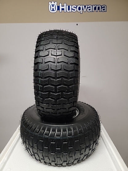 Juego de (2) llantas Husqvarna de 2 capas de 15 x 6,00-6, llantas Husqvarna AYP + otras