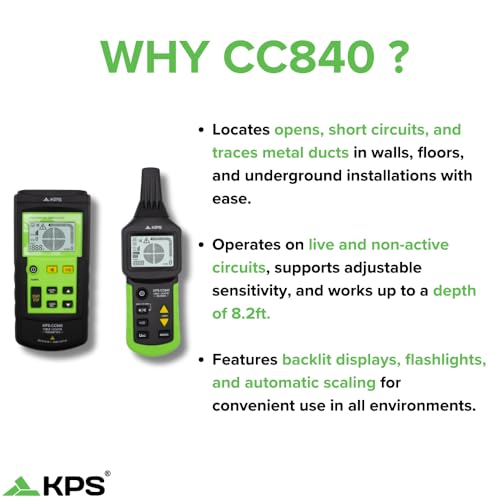 KPS -CC840 Advanced Wire Tracker - Herramienta de detección de cables y tuberías de precisión