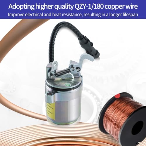 04287583 Solenoide de apagado de combustible 04287116 04287114 04272956 04102390 para Deutz F3L F3M F4L F4M 1011 2011 Linde Carretilla elevadora BF4M2011 BF4 BF4 4M2011 2 12 V CC