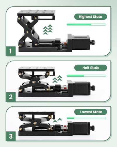 Huanyu 60mm Optical Motorized Vertical Translation Stages Lab Jack Linear Stage