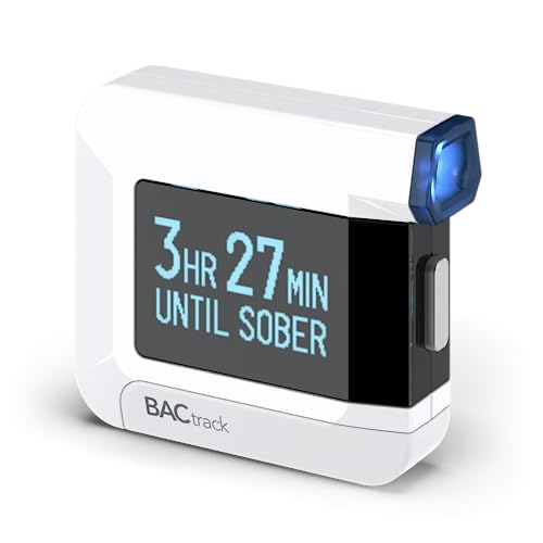 Alcoholímetro BACtrack C8 | Precisión de grado profesional | Conectividad inalámbrica opcional para Apple iPhone, Google y dispositivos Android Smartphone Samsung | Apple HealthKit Integration, color blanco