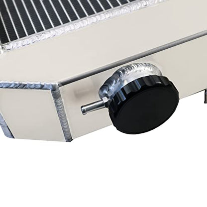 Radiador de tractor para John Deere AT146006 410D 410B 410C 415 510B C 515 610 510D, radiador de aluminio de 4 filas