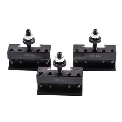 Juego de 11 postes de herramientas tipo cuña OXA, juego de postes de herramientas de acero de cambio rápido de 250-000, más 2 extra 250-001 y 2 extra 250-002 para mini torno de 6-9 pulgadas