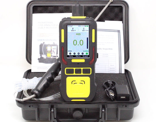 Analizador de registrador de datos de sulfuro de hidrógeno H2S | Calibración trazable NIST de EE. UU 	‎FD-600M-H2S
