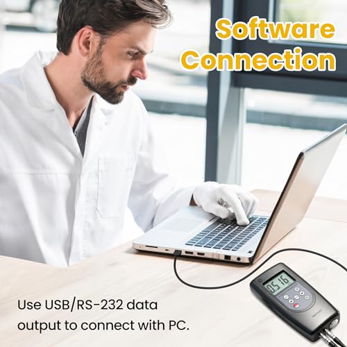 Medidor de espesor ultrasónico Adaptador de datos ultrasónico del medidor de espesor con función de software para PC, equipo de prueba de espesor AMA009S