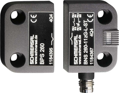 BNS260-11Z-ST-R, Sensor de imán codificado 1No 1Nc M8 Conector de 4 polos Bisagra derecha