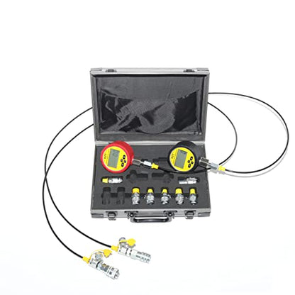 XZT Kit de acoplamiento de prueba de presión hidráulica digital de 70 m, medidor de presión, manguera de prueba, punto de prueba para la reparación de maquinaria de construcción de excavadoras