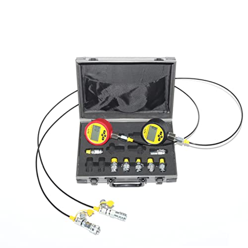 XZT Kit de acoplamiento de prueba de presión hidráulica digital de 70 m, medidor de presión, manguera de prueba, punto de prueba para la reparación de maquinaria de construcción de excavadoras