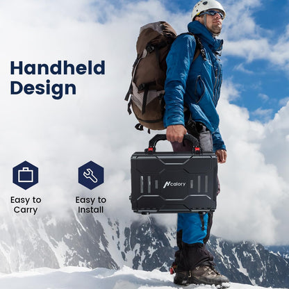 HCALORY Calentador de aire diésel portátil de 12 V, calentador de estacionamiento diésel todo en uno de 5 KW, calentador de litera de estacionamiento con control de aplicación Bluetooth y monitor LCD