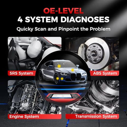 Launch 2025 Escáner CRP129X V2.0 Elite OBD2, herramienta de escaneo de actualización en línea gratuita de por vida 2024, reinicio de 12, codificación por inyector, escáner de diagnóstico del sistema