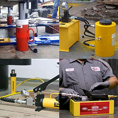 Juego de acoplador rápido hidráulico de 3/8 pulgadas que reemplaza a Enerpac C-604, conecta y desconecta bajo presión de 10,000 PSI, con 2 tapas antipolvo