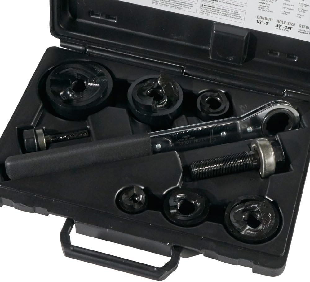 Klein Tools 53732SEN Juego de 6 Sacabocados de 1/2” a 2”