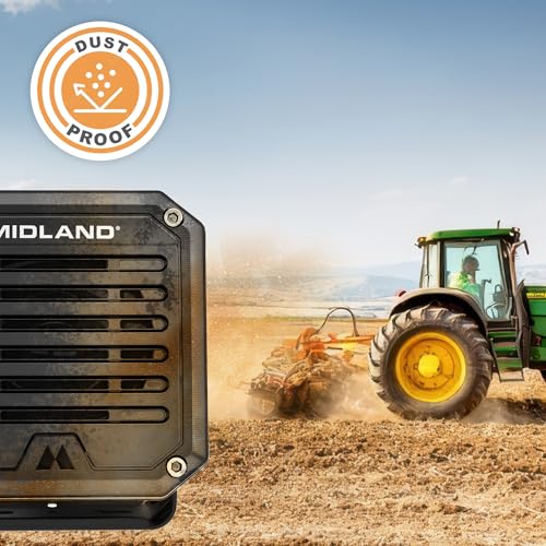Midland - Altavoz externo resistente SPK100 de 20W - Base giratoria de 180 grados con soporte de montaje Funciona con todas las radios CB y MXT Sistema de sonido de 8 ohmios Enchufe de audio de 3,5 mm