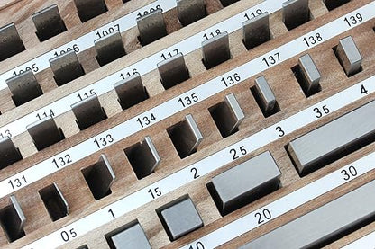 Accusize 0087-2160 - Juego de bloques de calibración métrica, grado 2, estándar alemán Din861 con certificado Mfg, 0087-2160