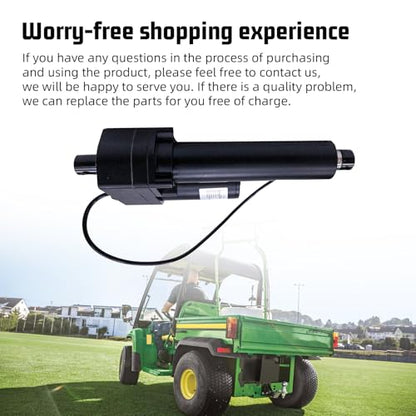 BM23765 AM133408 - Kit de elevación de potencia para actuador de 12 V, caja de carga, compatible con John Deere Utility Vehicle Gator 4X2 6X4 Trail Worksite TH TS TX M-Gator, para Yanmar Engine