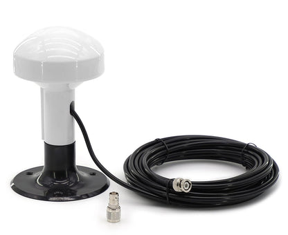 Antena GPS marina reemplazo de antena para Garmin GPSMAP GDU GNC NavTalk Pilot StreetPilot AIS barco navegación receptor Fishfinder Sounder+cable de 26 pies conector TNC adaptador BNC+base de