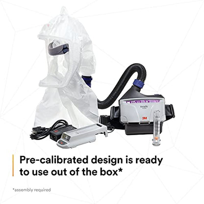 3M Respirador PAPR, kit de respirador purificador de aire alimentado Versaflo, TR-300N+ ECK, cuidado de la salud, montaje de campana, fácil de limpiar y mantener, protección respiratoria todo en uno