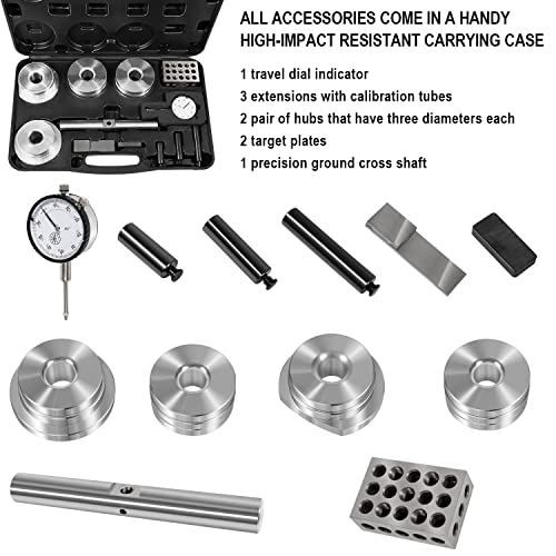 11001 Kit de herramientas de servicio de comprobador de profundidad de piñón diferencial apto para pernos GM 10-14, para Ford 7.5 pulgadas, 8 pulgadas, 8.8 pulgadas, 9 pulgadas, para Dana 30-80, para