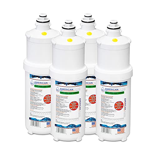 American Filter Company ™ Brand WaterFilters AFC-HZH-300-22000SK (Comparable con Hoshizaki® 4HC-H Filtro de servicio de alimentos) fabricado en los Estados Unidos (nuevo modelo #AFC-HZH-16000S) (4 - Filtros)