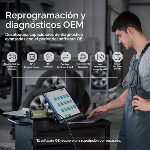 TOPDON RLink J2534 Programador de paso, herramienta de reprogramación y diagnóstico OEM, VCI J2534 mejorado, compatible con J2534/D-PDU/CAN-FD/DoIP, compatible con más de 17 marcas de vehículos, no se