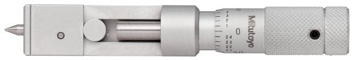 Mitutoyo 147-106 micrómetro de costura de lata, tope de trinquete, rango de 0-0.5", graduación de 0.001", +/-0.00012" precisión, para latas de aluminio