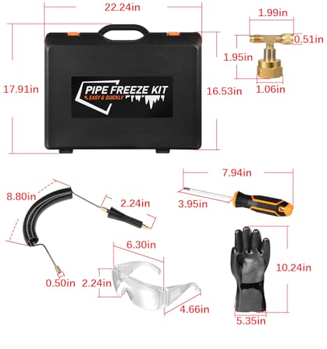 CST2 General Cold Shot - Kit de congelación de tubos, pequeño, negro y naranja