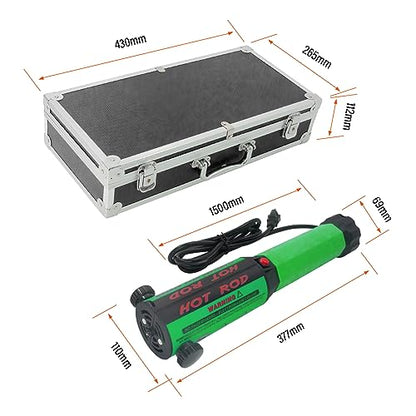 Solary - Herramienta de calentador de inducción magnético de mano de 1200 W y 110 V con 12 bocinas para extracción de tornillos oxidados (verde)