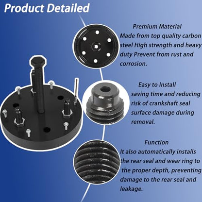 3164780 Kit de herramientas instalador y removedor de junta principal trasera del cigüeñal y manga de desgaste para Cummins ISX QSX ISX15 ISX12 OEM #3162994 4965569