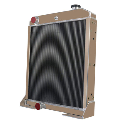 Radiador de 4 filas para John Deere 410B 410C 410D 415B 510B Tractor AT169770 AT167270