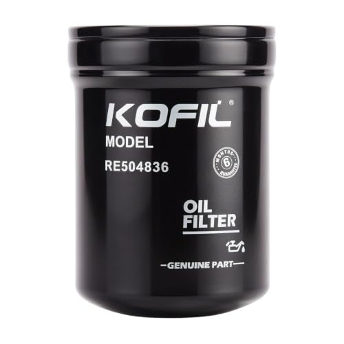Paquete de 6 filtros de aceite Generico para motor RE504836, para tractores: Números de repuesto: Sustituye a LF16243, RE507522, RE502513, B7322, P550779, 57750 Calidad OEM
