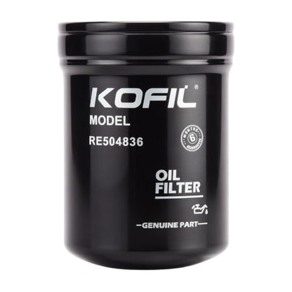 Paquete de 6 filtros de aceite Generico para motor RE504836, para tractores: Números de repuesto: Sustituye a LF16243, RE507522, RE502513, B7322, P550779, 57750 Calidad OEM