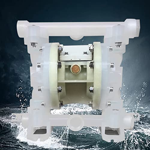 Bomba de diafragma de 3t/h de flujo de 0.23 pulgadas NPT de doble diafragma de 101 PSI de plásticos de ingeniería, bomba de transferencia neumática industrial, resistente a la corrosión QBY4-1599