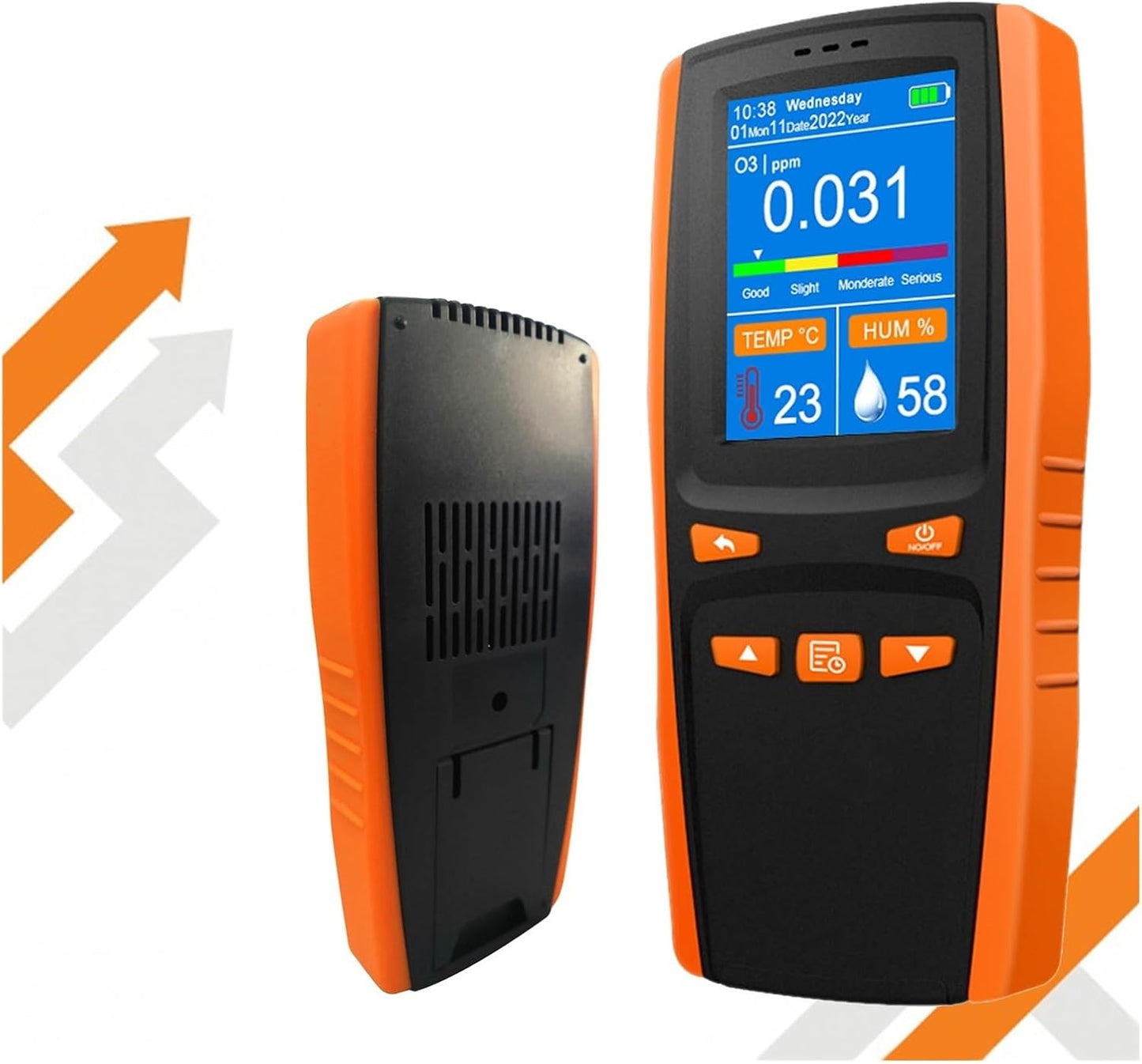Detector de gas de alcantarillado, analizador de ozono, contaminación de calidad del aire, monitor portátil de mano, detector de gas ozono O3, sensor inteligente, medidor de ozono para el trabajo 1005006982263774
