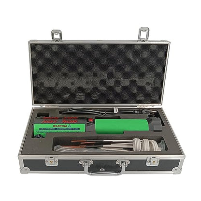 Solary - Herramienta de calentador de inducción magnético de mano de 1200 W y 110 V con 12 bocinas para extracción de tornillos oxidados (verde)